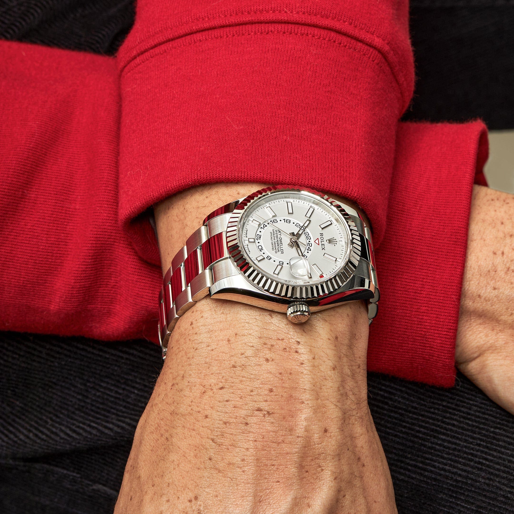 Rolex Sky-Dweller 336934 Stainless Steel White Dial (2024) - FrasersFashion