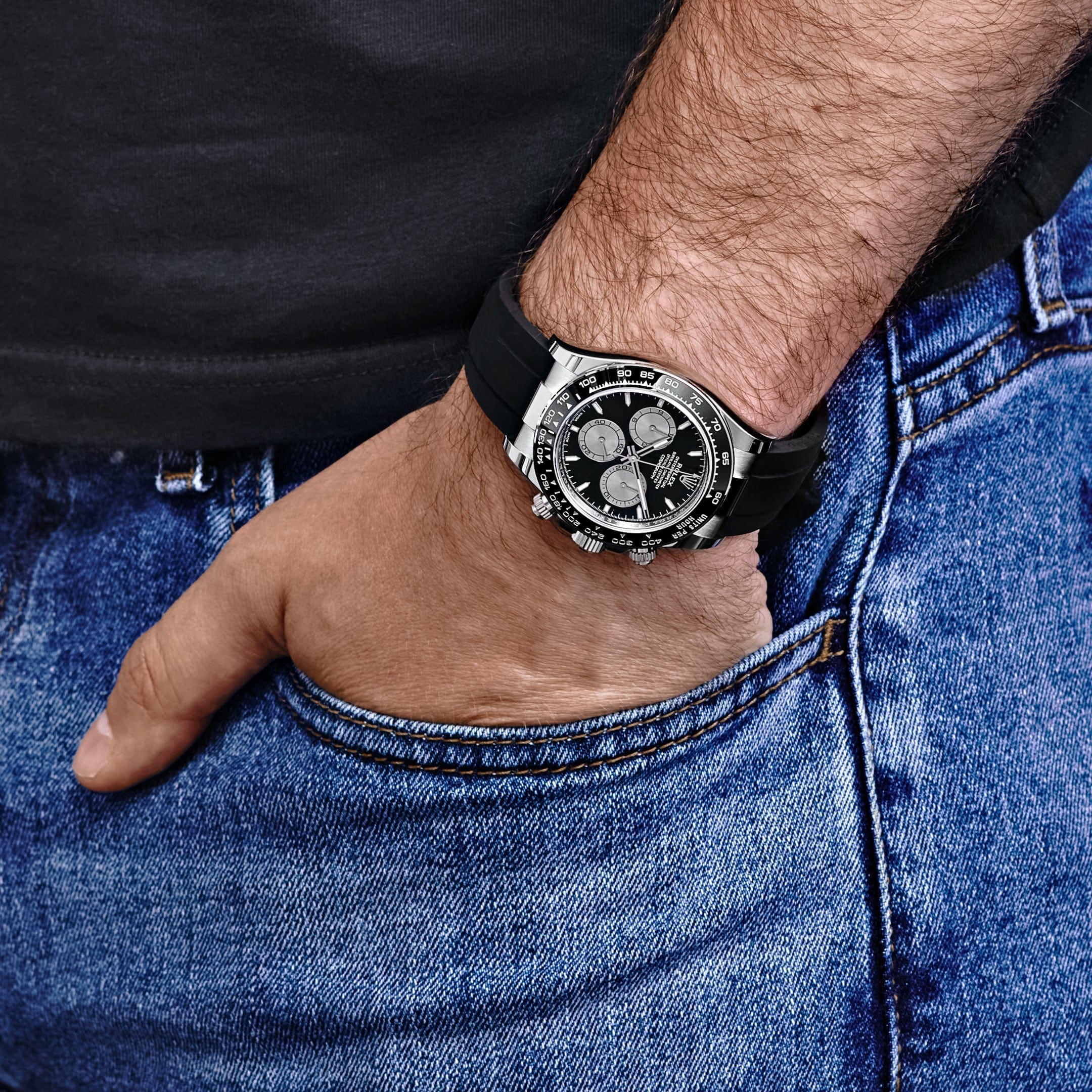 Rolex Daytona 126519LN White Gold Black Dial (2025) - FrasersFashion