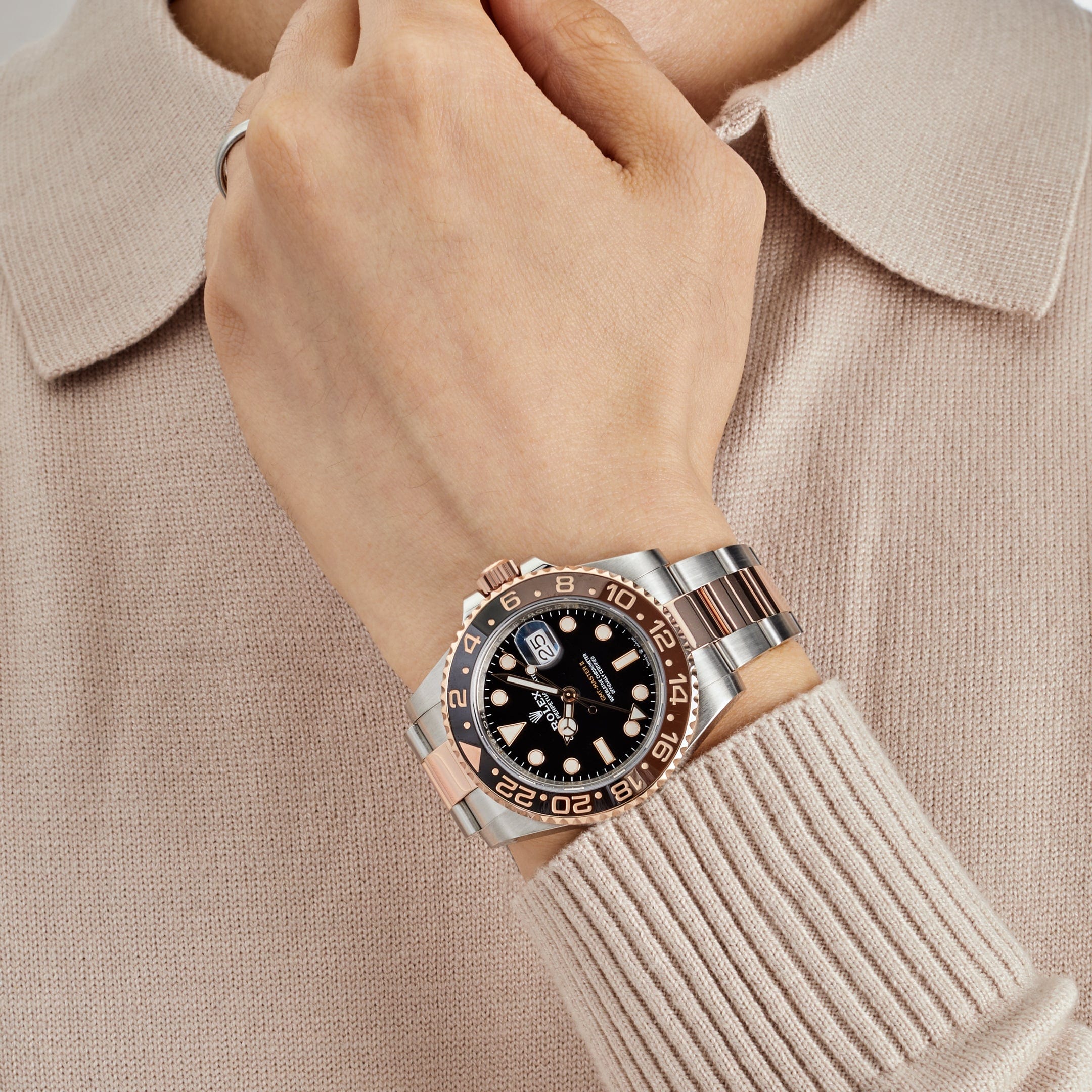 Rolex GMT-Master II 126711CHNR ??Root Beer?? Stainless Steel Rose Gold (2024) - FrasersFashion