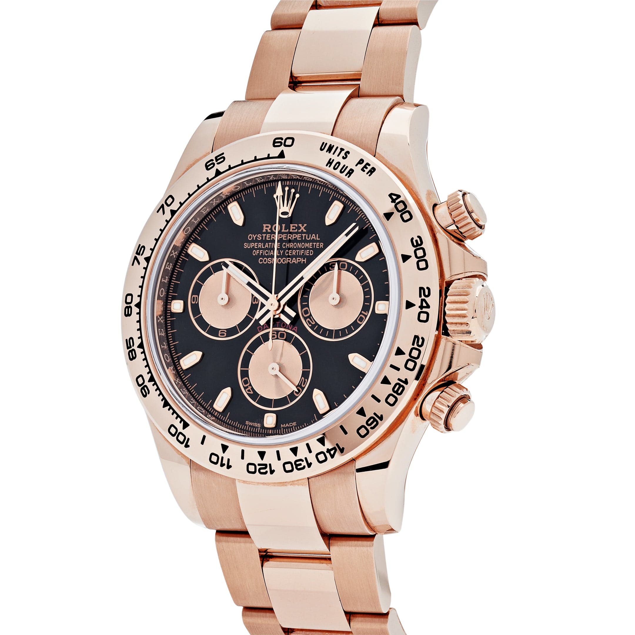 Rolex Daytona 116505 Rose Gold Black Dial (2019) - FrasersFashion