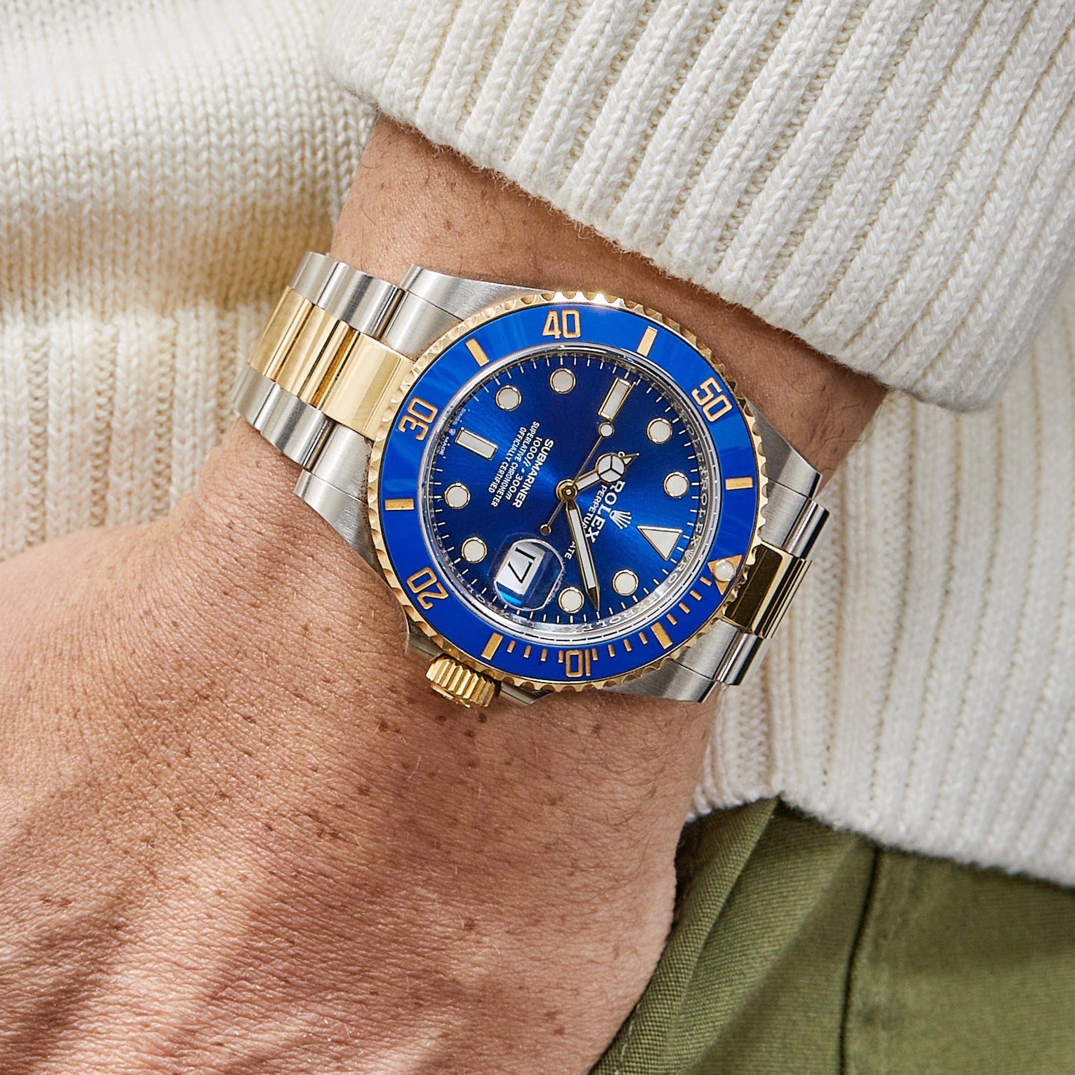 Rolex Submariner Date 126613LB Stainless Steel Yellow Gold Blue Dial (2025) - FrasersFashion