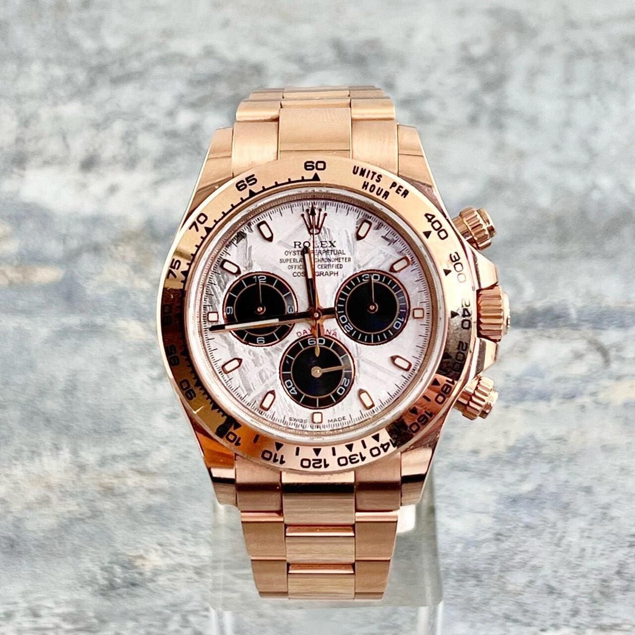 Rolex Daytona 116505 Rose Gold Meteorite Dial - FrasersFashion