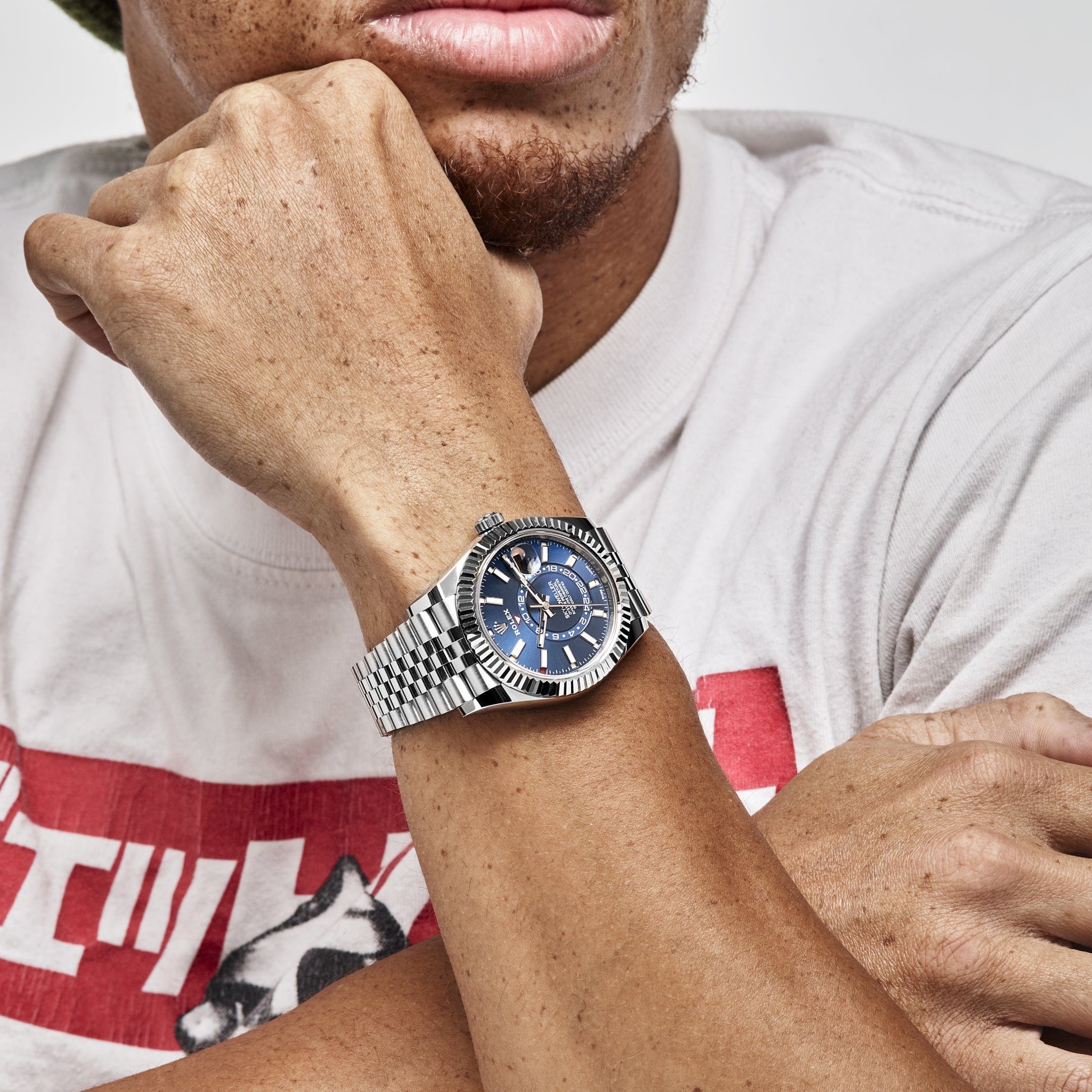 Rolex Sky-Dweller 326934 Stainless Steel Blue Dial Jubilee (2022) - FrasersFashion