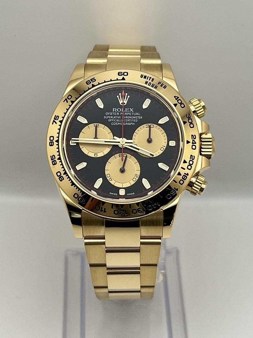 Rolex Daytona 116508 ??Paul Newman?? Yellow Gold Black Dial - FrasersFashion