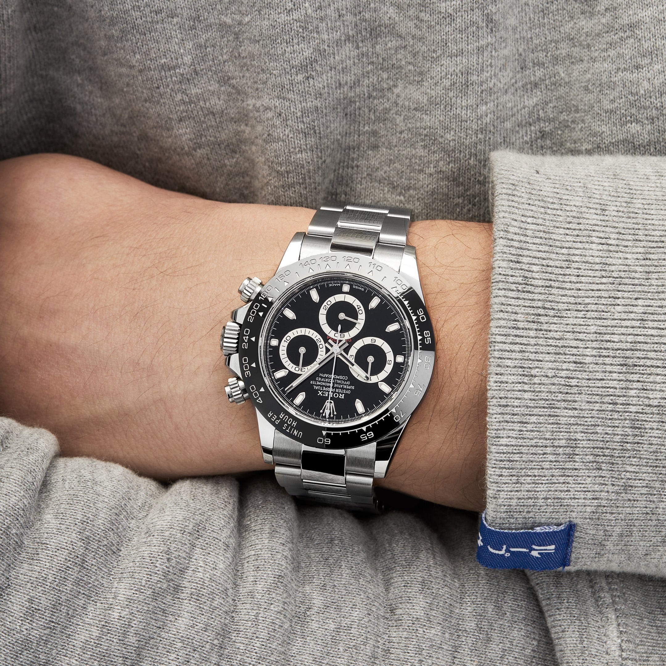 Rolex Daytona 116500LN Stainless Steel Black Dial - FrasersFashion