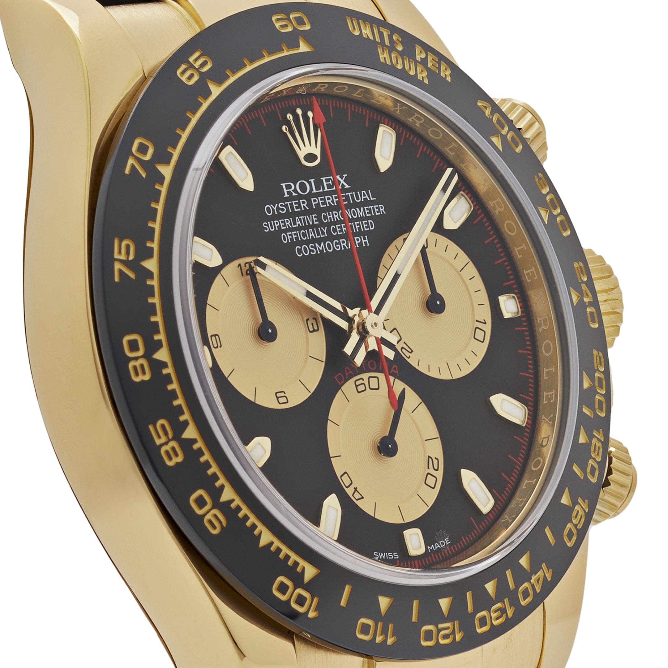 Rolex Daytona 116518LN ??Paul Newman?? Yellow Gold Black Dial (2022) - FrasersFashion