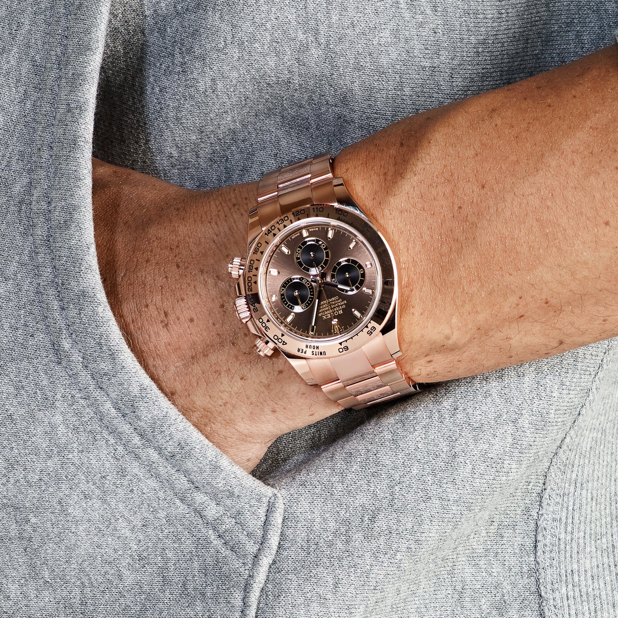 Rolex Daytona 116505 Rose Gold Chocolate Brown Dial - FrasersFashion