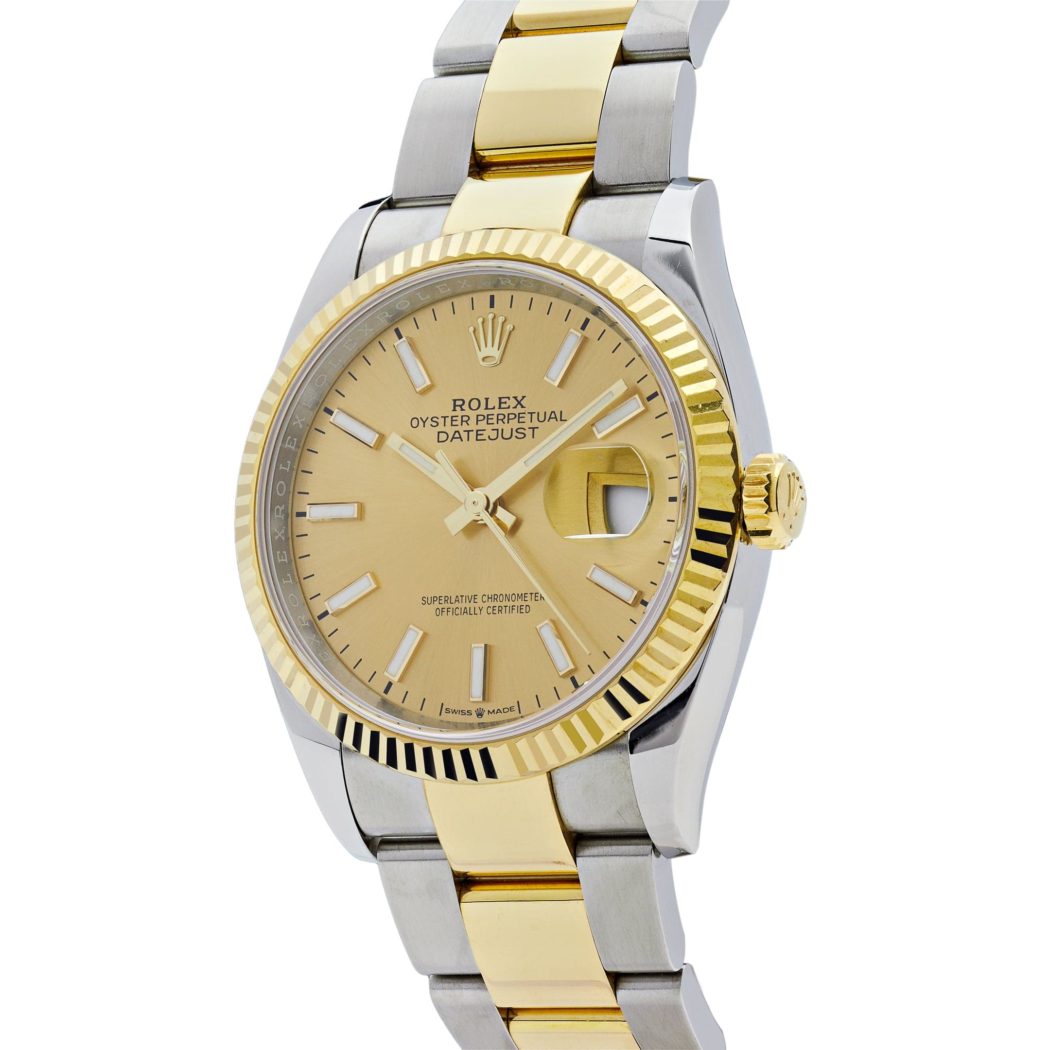Rolex Datejust 36 126233 Two-Toned Yellow Gold Stainless Steel Champagne Dial (2023) - FrasersFashion