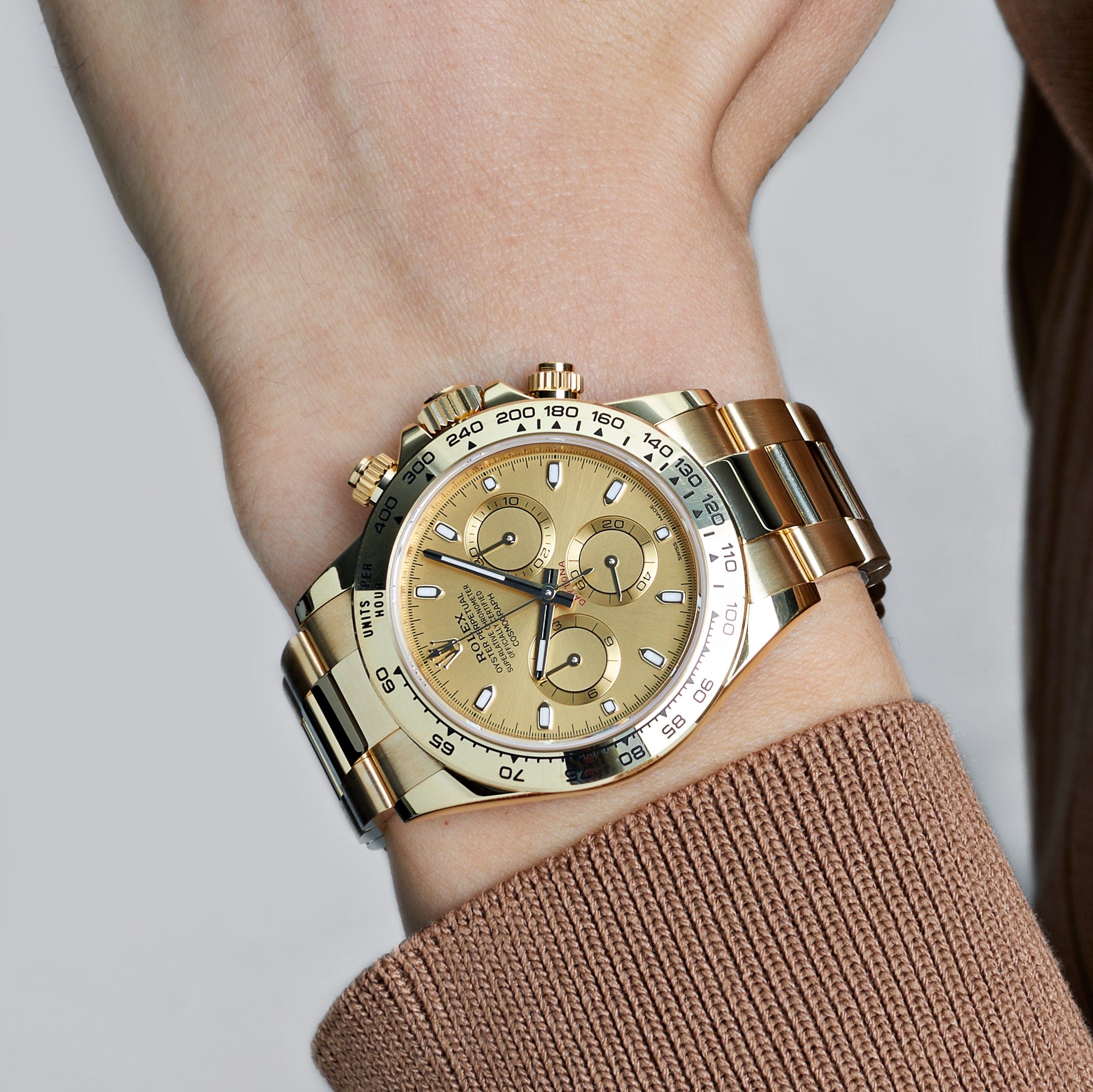 Rolex Daytona 116508 Yellow Gold Champagne Dial (2022) - FrasersFashion