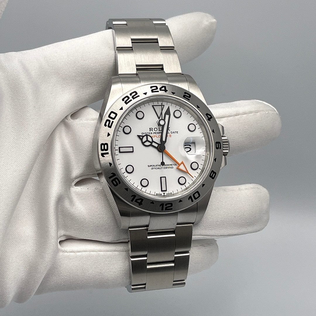 Rolex Explorer II 216570 Stainless Steel White Dial - FrasersFashion