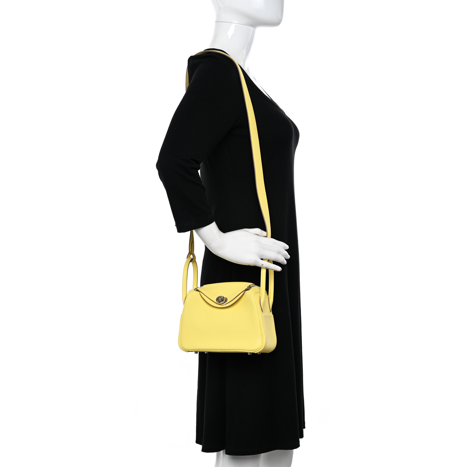 Taurillon Clemence Mini Lindy 20 Lime - FrasersFashion