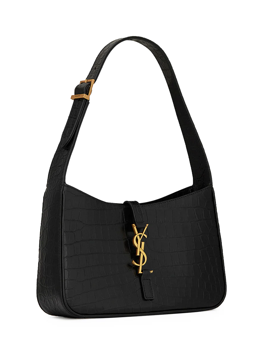 Le 5 a 7 in Crocodile Embossed Shiny Leather - FrasersFashion
