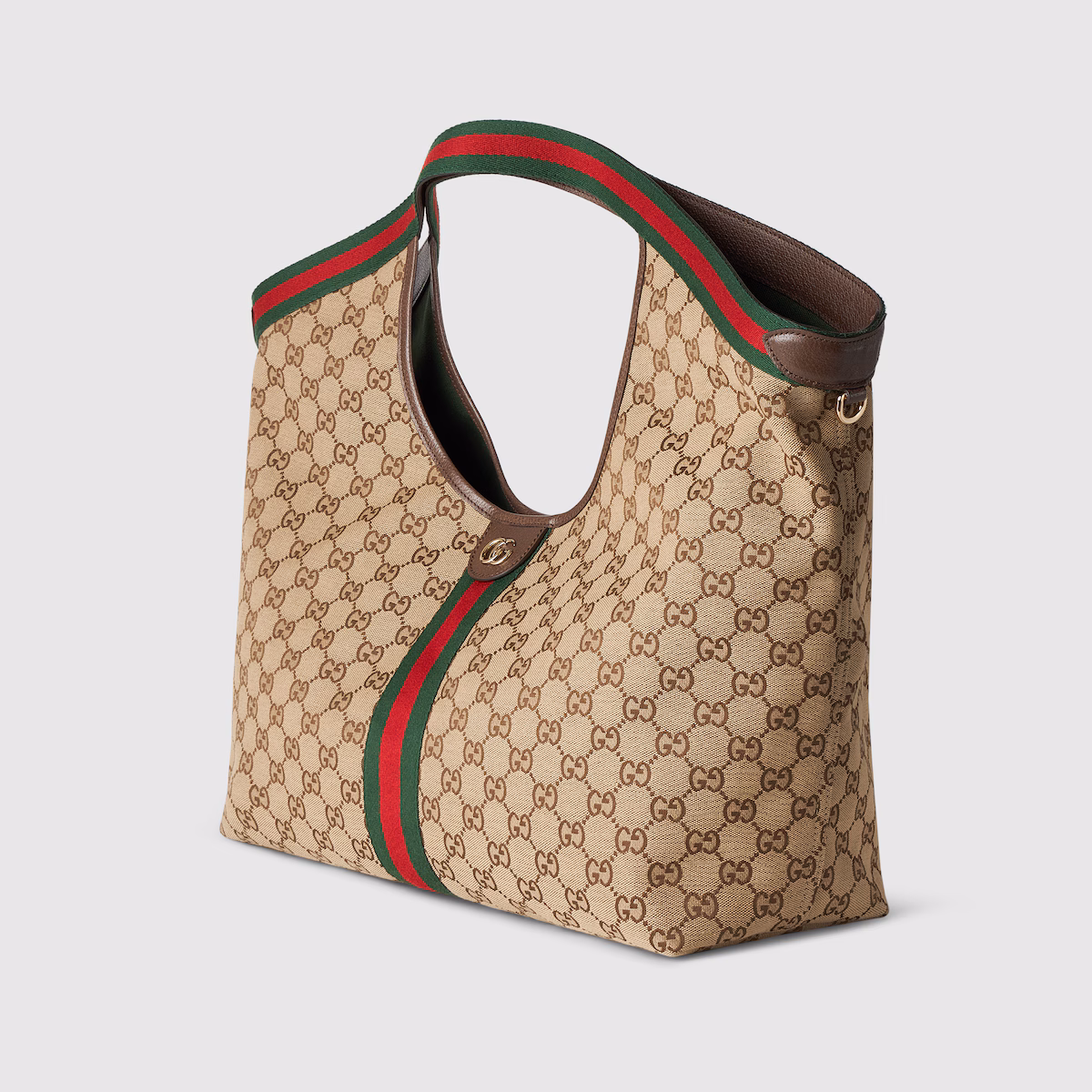 Gucci Giglio large tote bag Beige & Brown GG Canvas - FrasersFashion