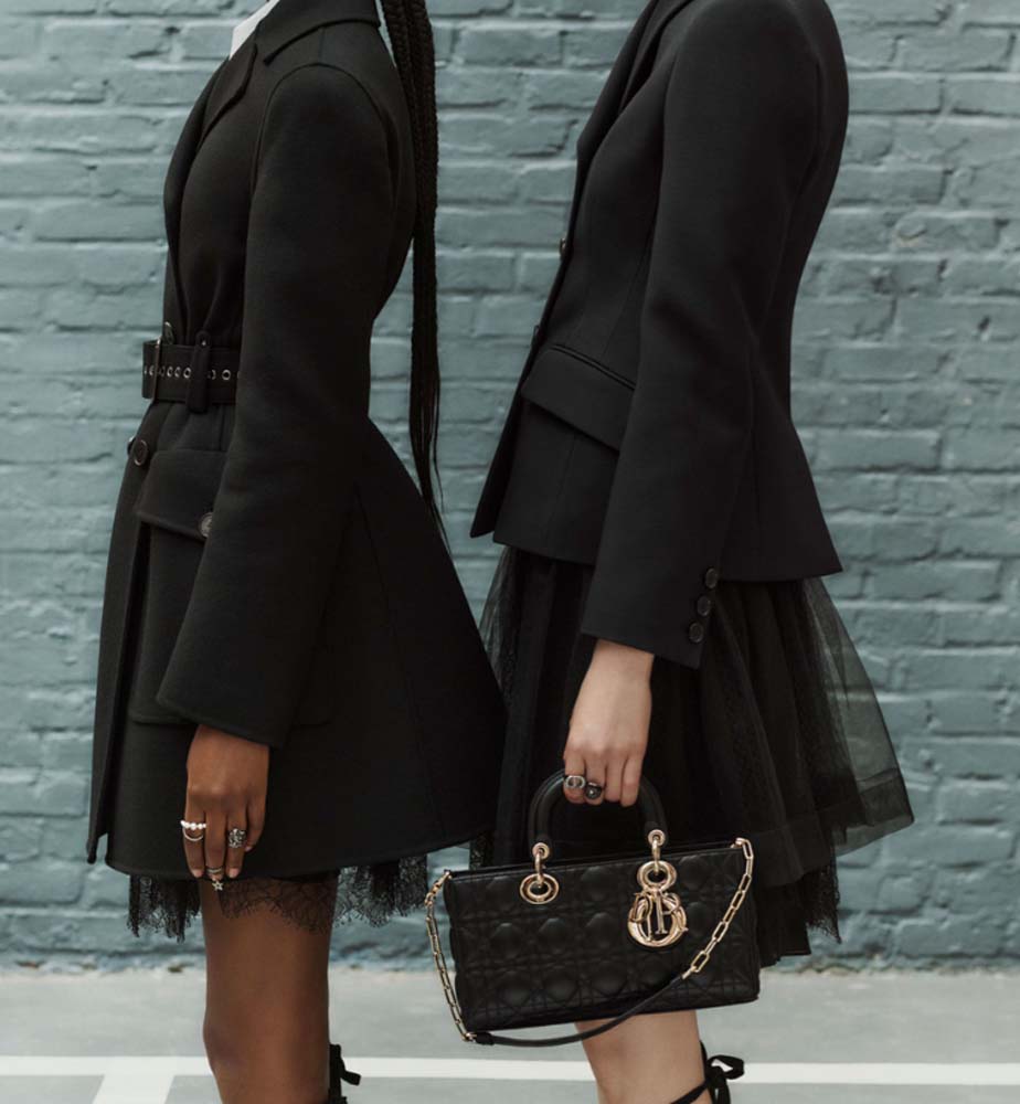 MEDIUM LADY D-JOY BAG - FrasersFashion