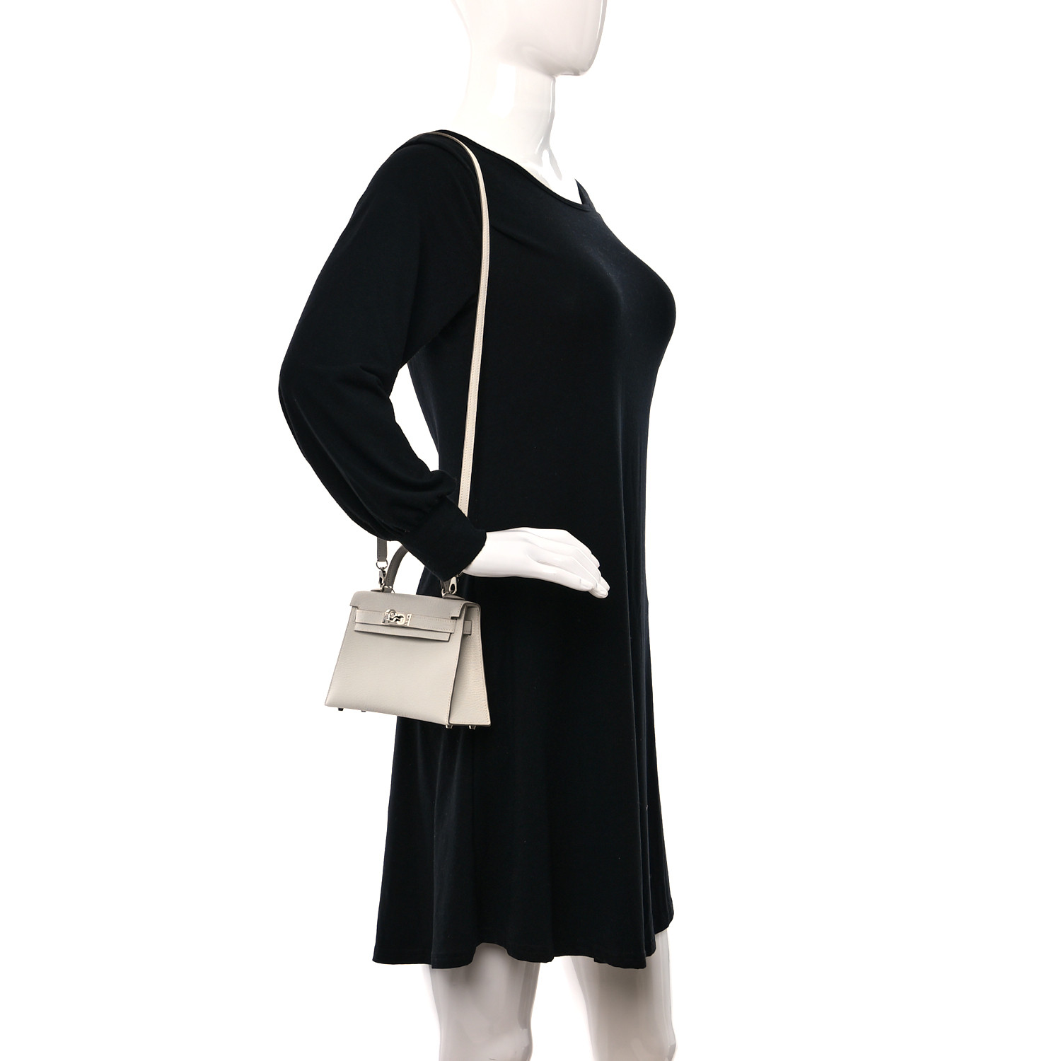 Chevre Mysore Mini Kelly Sellier 20 Mushroom - FrasersFashion