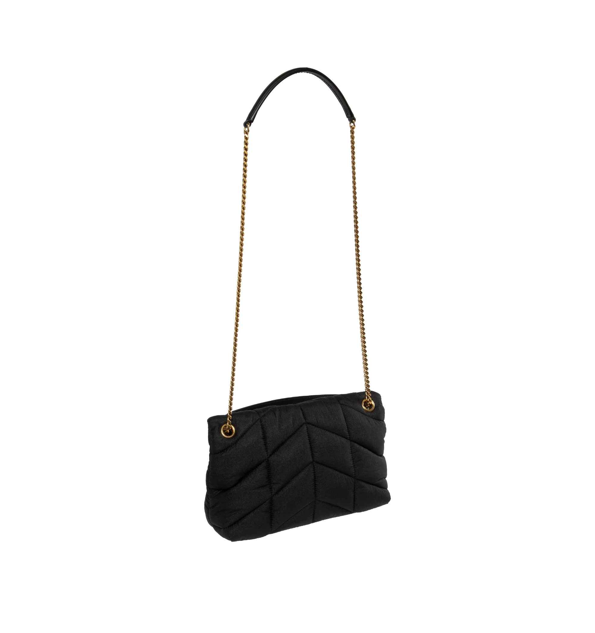 PUFFER SMALL NYLON AND LEATHER BAG - FrasersFashion