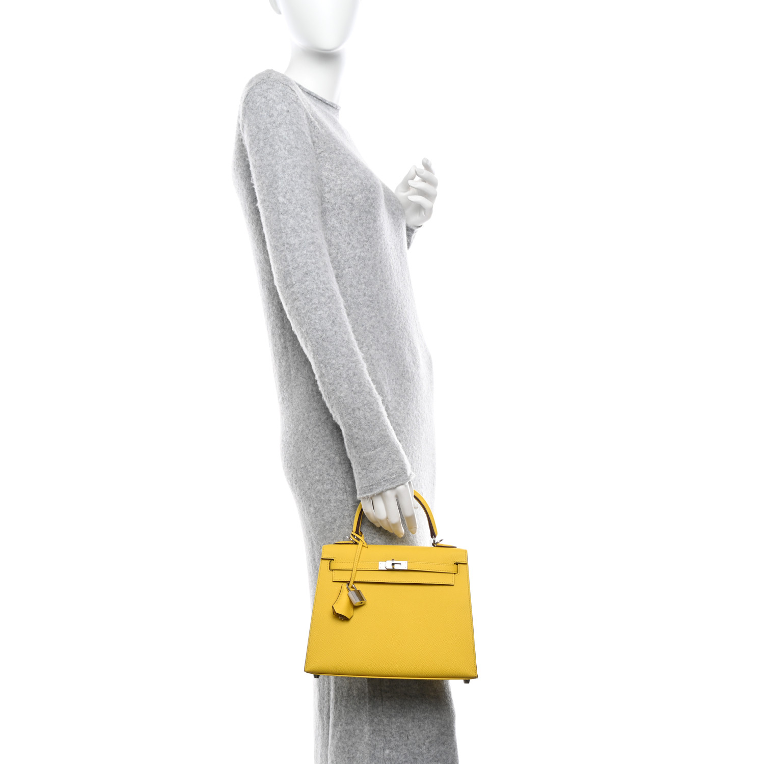 Epsom Kelly Sellier 25 Jaune De Naples - FrasersFashion