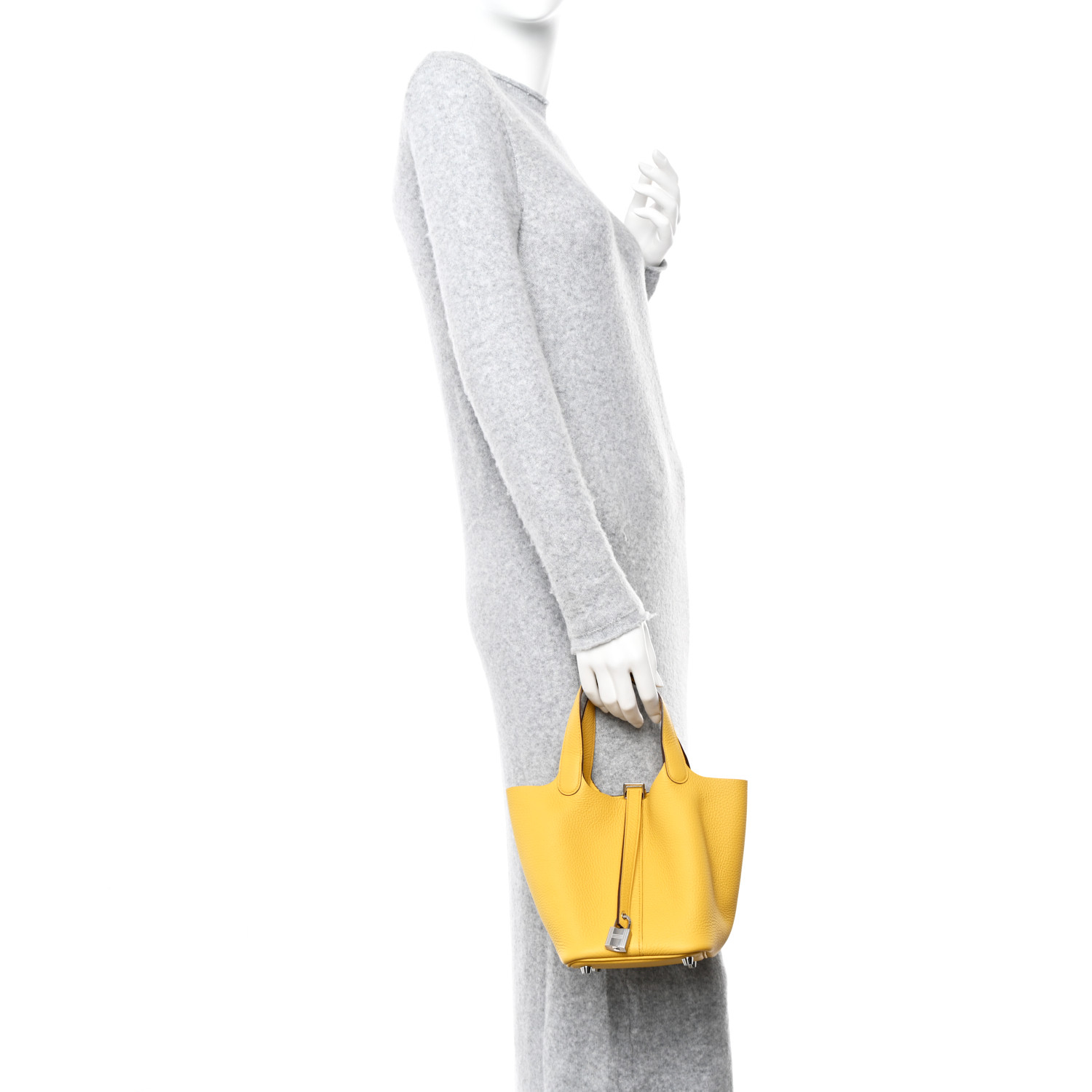 Taurillon Clemence Picotin Lock 18 PM Sun - FrasersFashion
