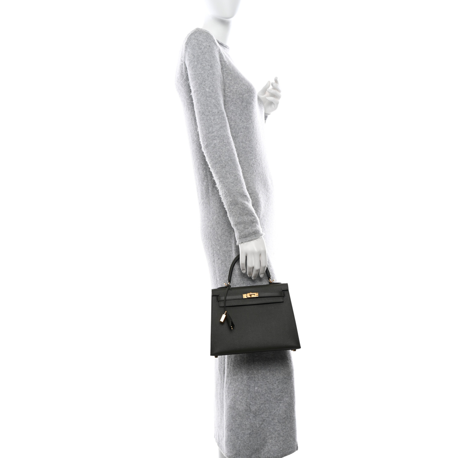 Epsom Kelly Sellier 25 Vert De Gris - FrasersFashion