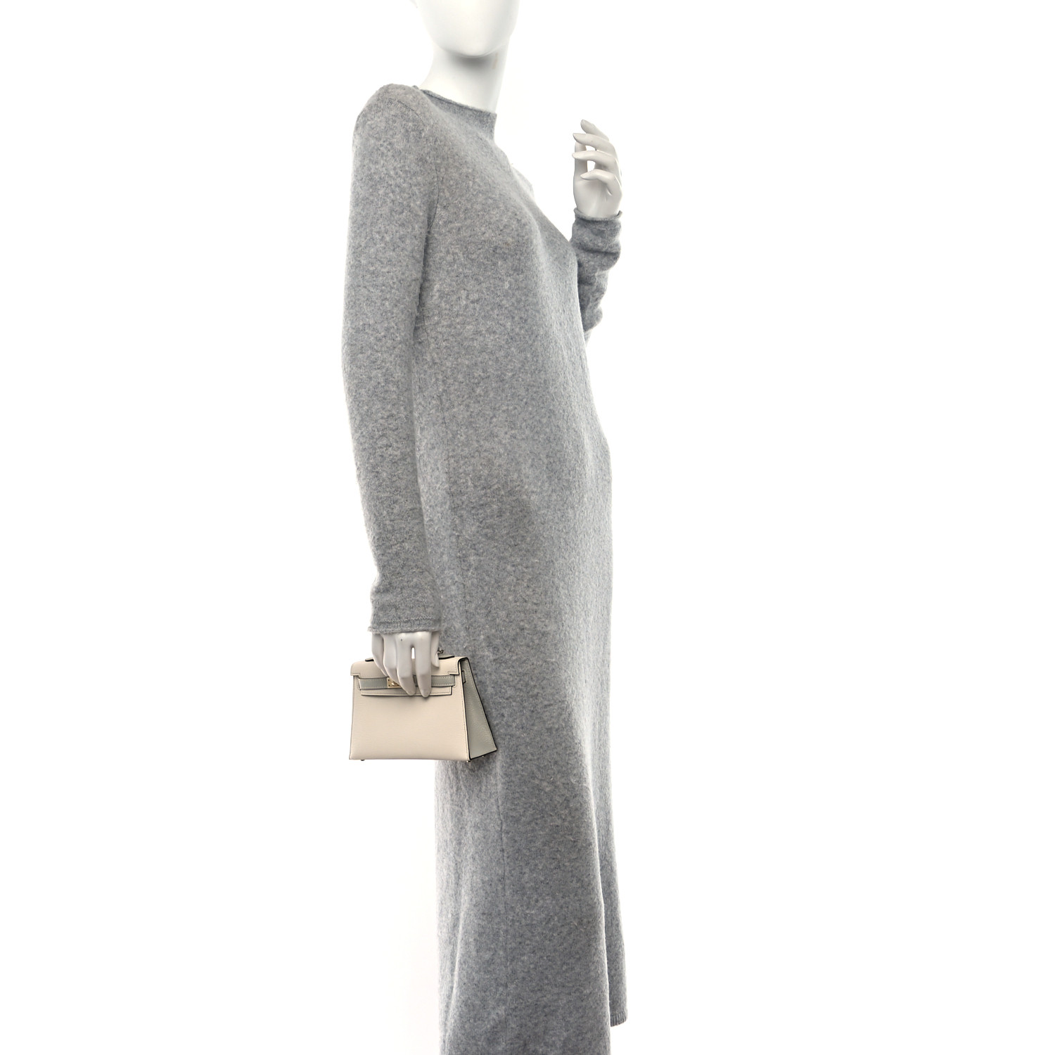 Chevre Mysore Horseshoe Kelly Sellier 20 Nata Gris Perle - FrasersFashion