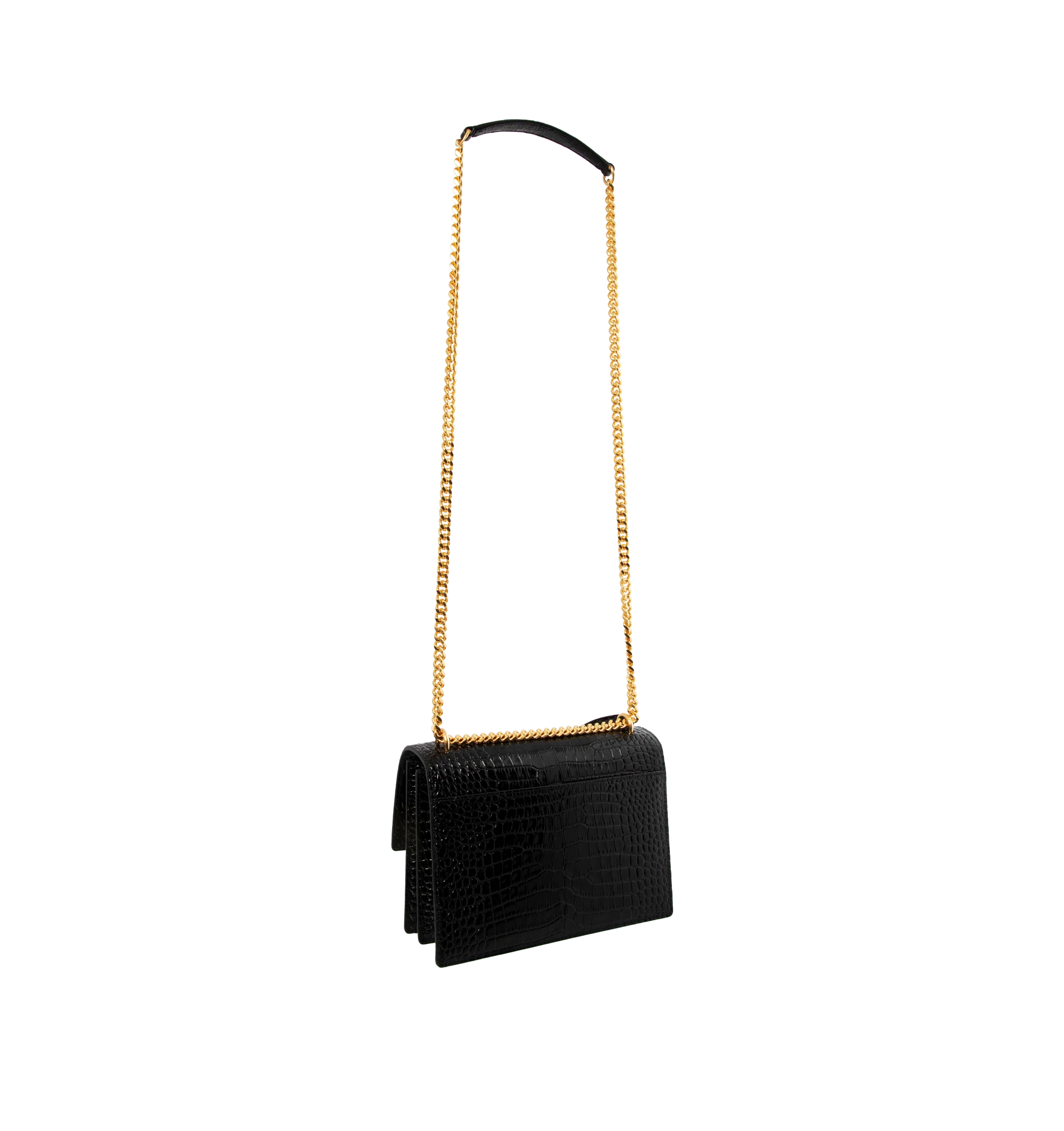 SUNSET MEDIUM CROC EMBOSSED BAG - FrasersFashion