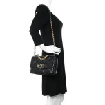 Chanel Black Medium 19 Flap Bag - FrasersFashion