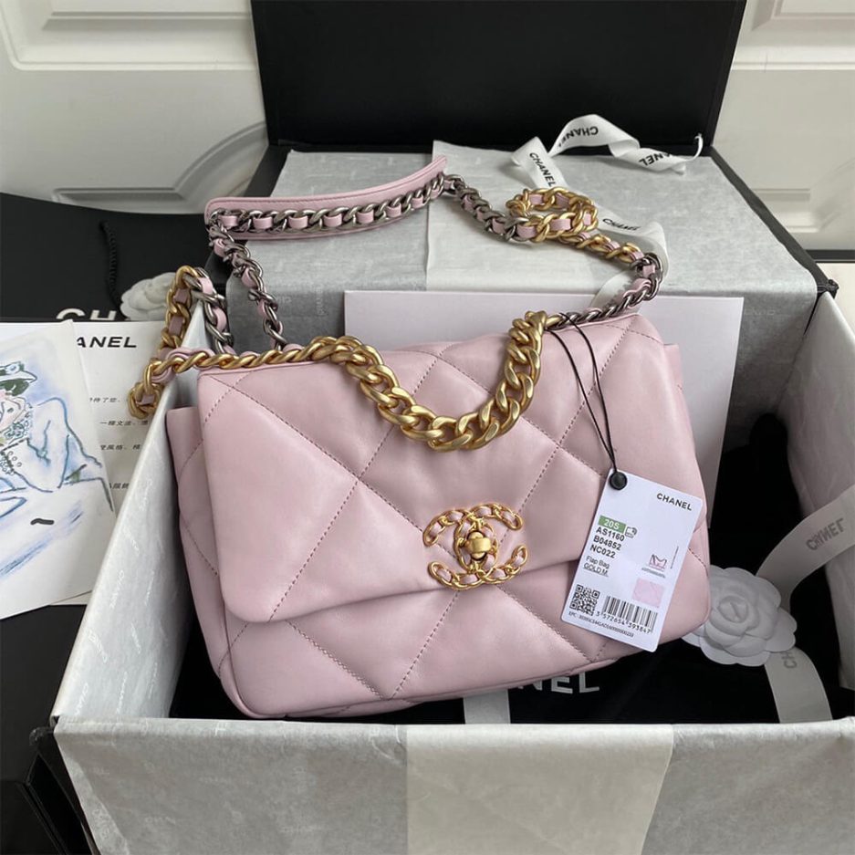 CHANEL 19 HANDBAG AS1160 PINK - FrasersFashion