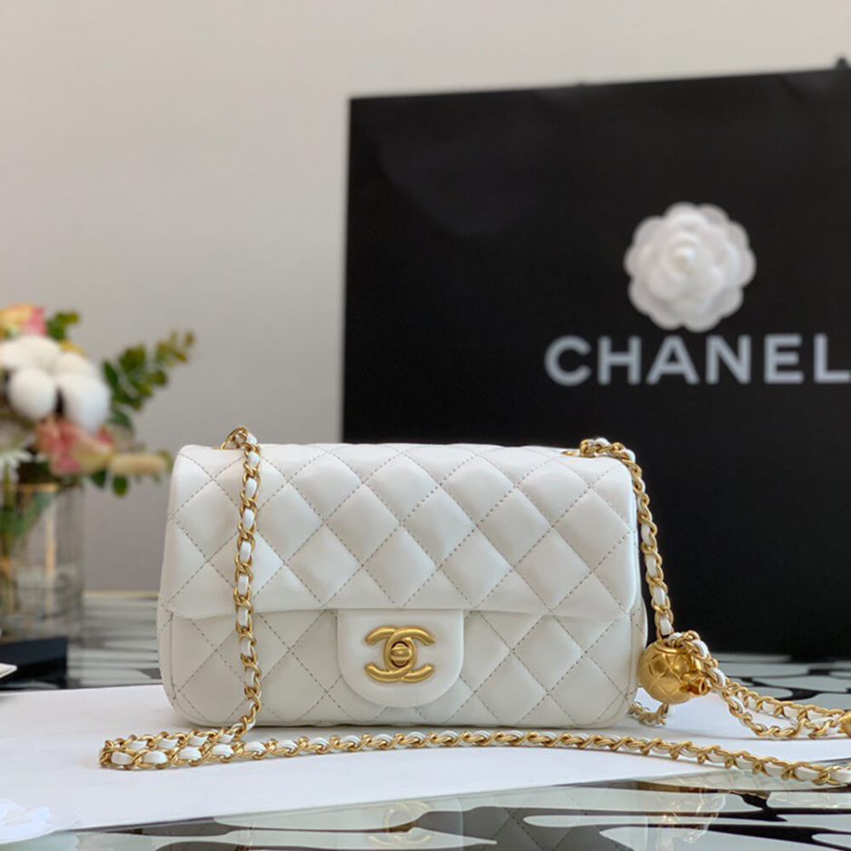 Chanel Pearl Crush Mini Rectangular Flap Bag as1787 - FrasersFashion