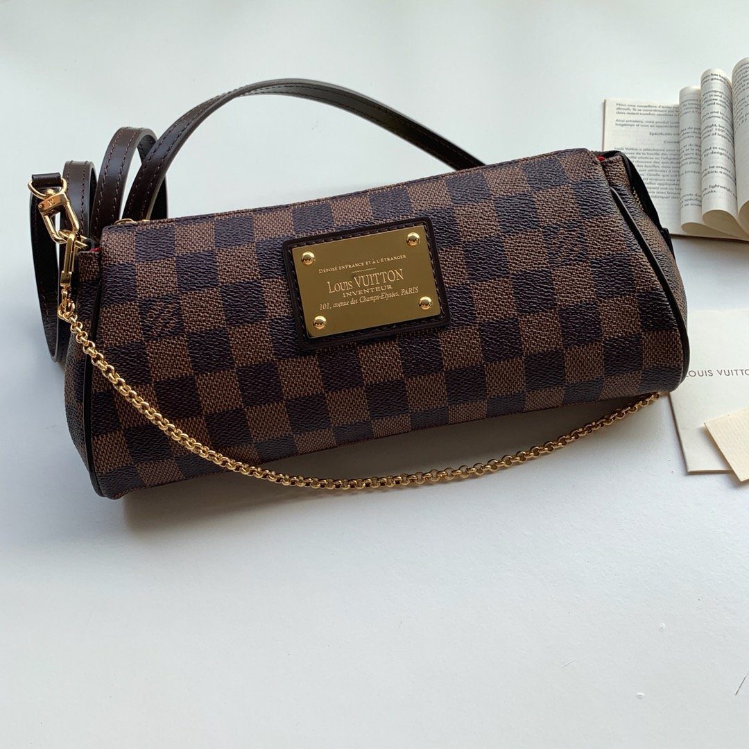LOUIS VUITTON EVA HANDBAG WALLET ON CHAIN N55213 - FrasersFashion