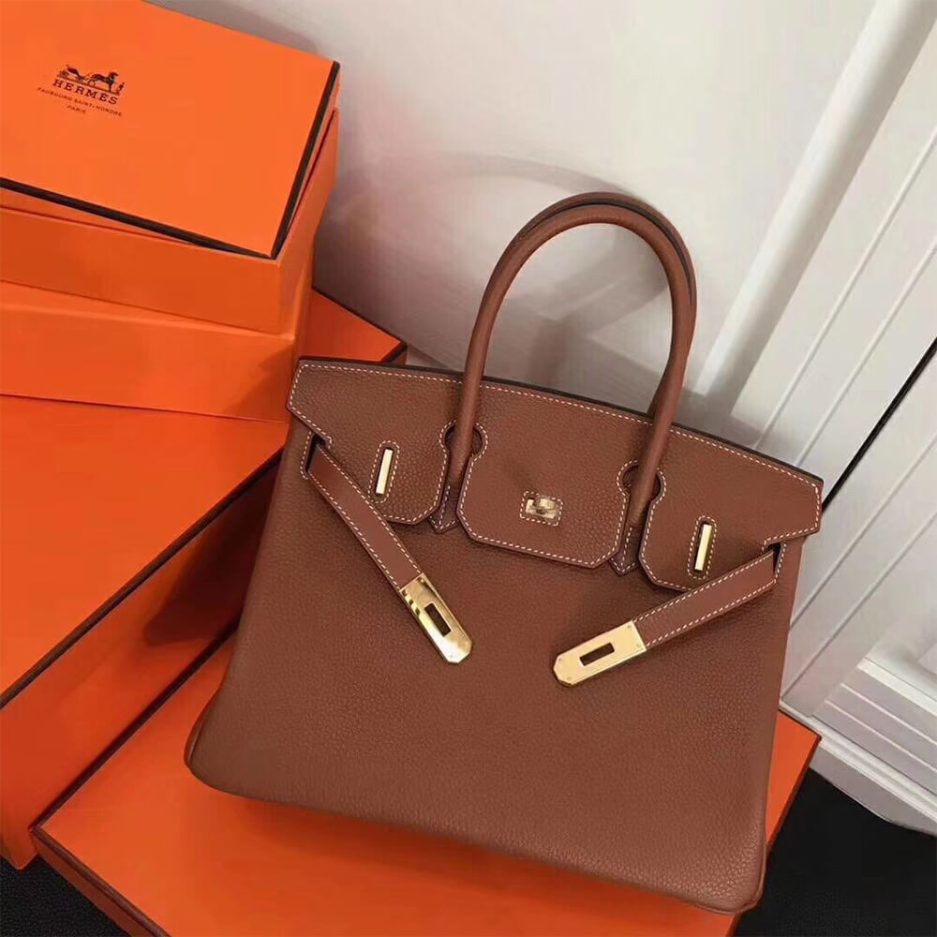 HERMES BIRKIN BAG 30（golden brown） - FrasersFashion