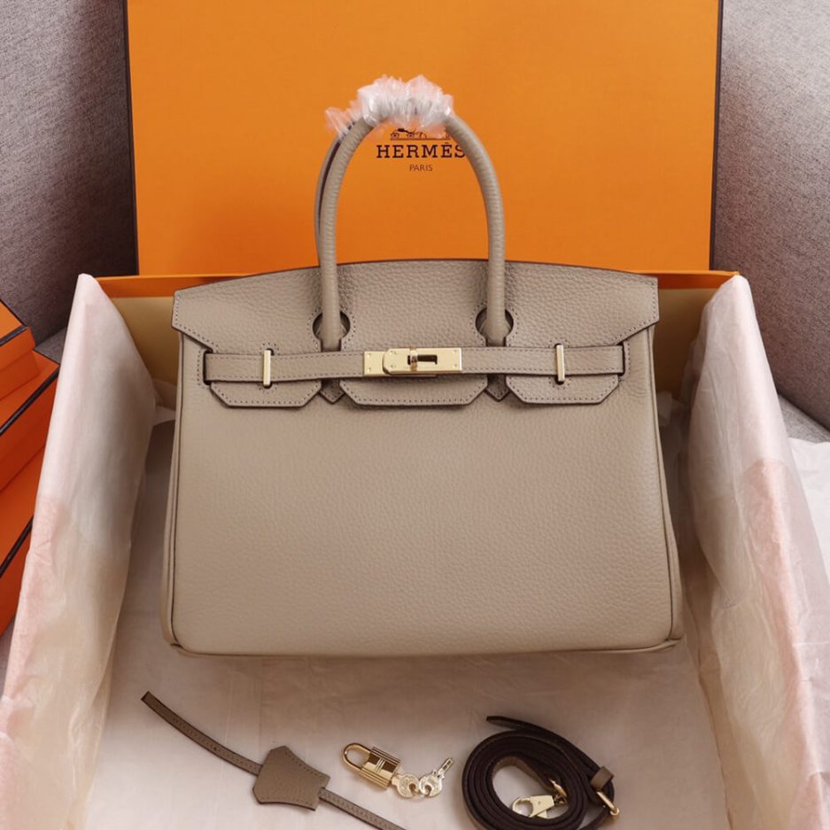 HERMES BIRKIN BAG 25 (Grey) - FrasersFashion