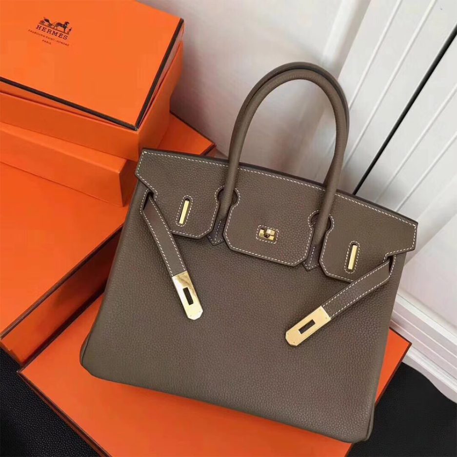 HERMES BIRKIN BAG 30 (Elephant Gray) - FrasersFashion