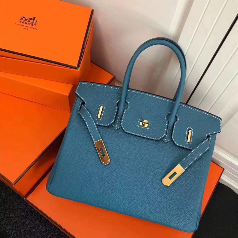 HERMES BIRKIN BAG 30（Macaron Blue） - FrasersFashion