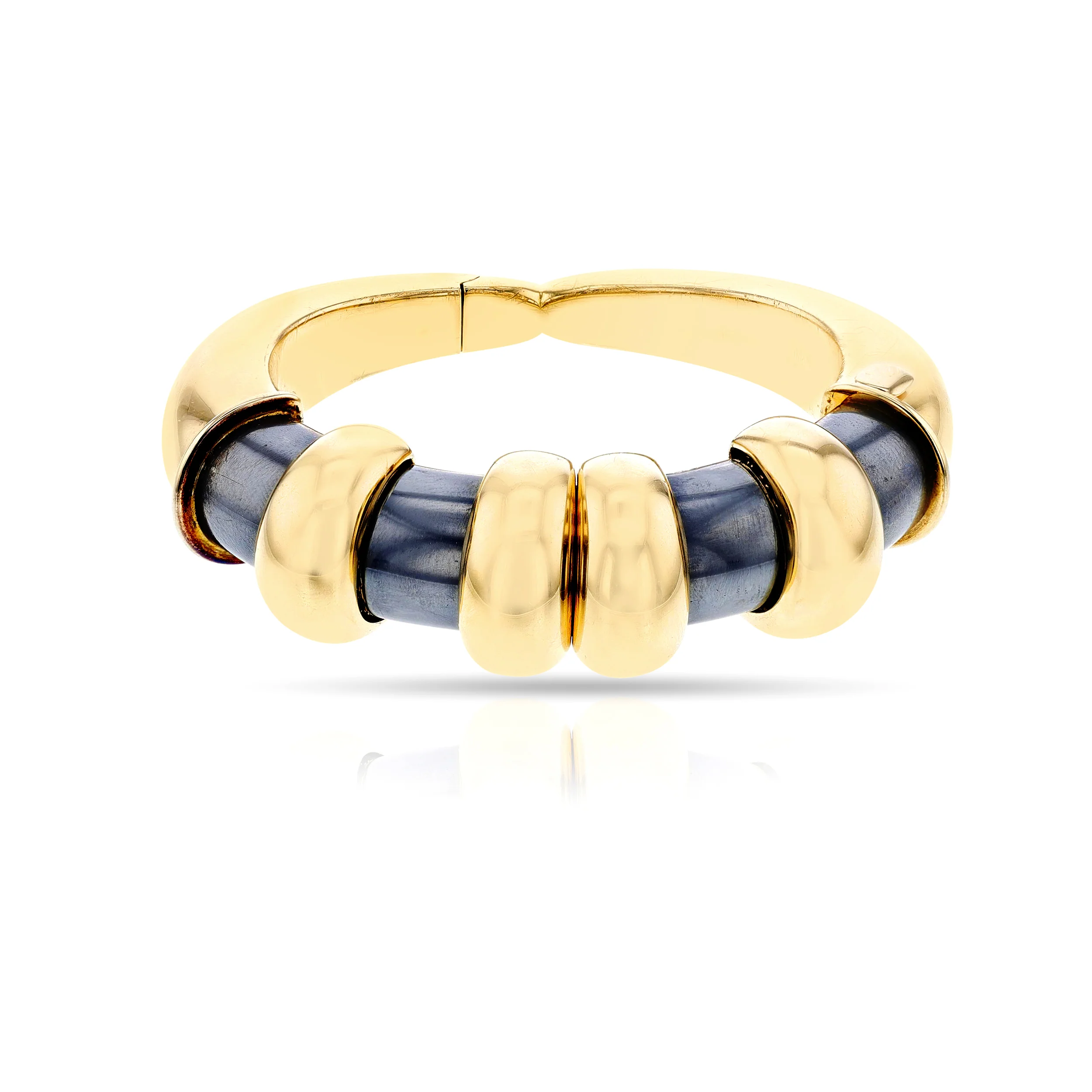 Ren�� Boivin Diamond and Ruby Sliding Interchangeable Bangle