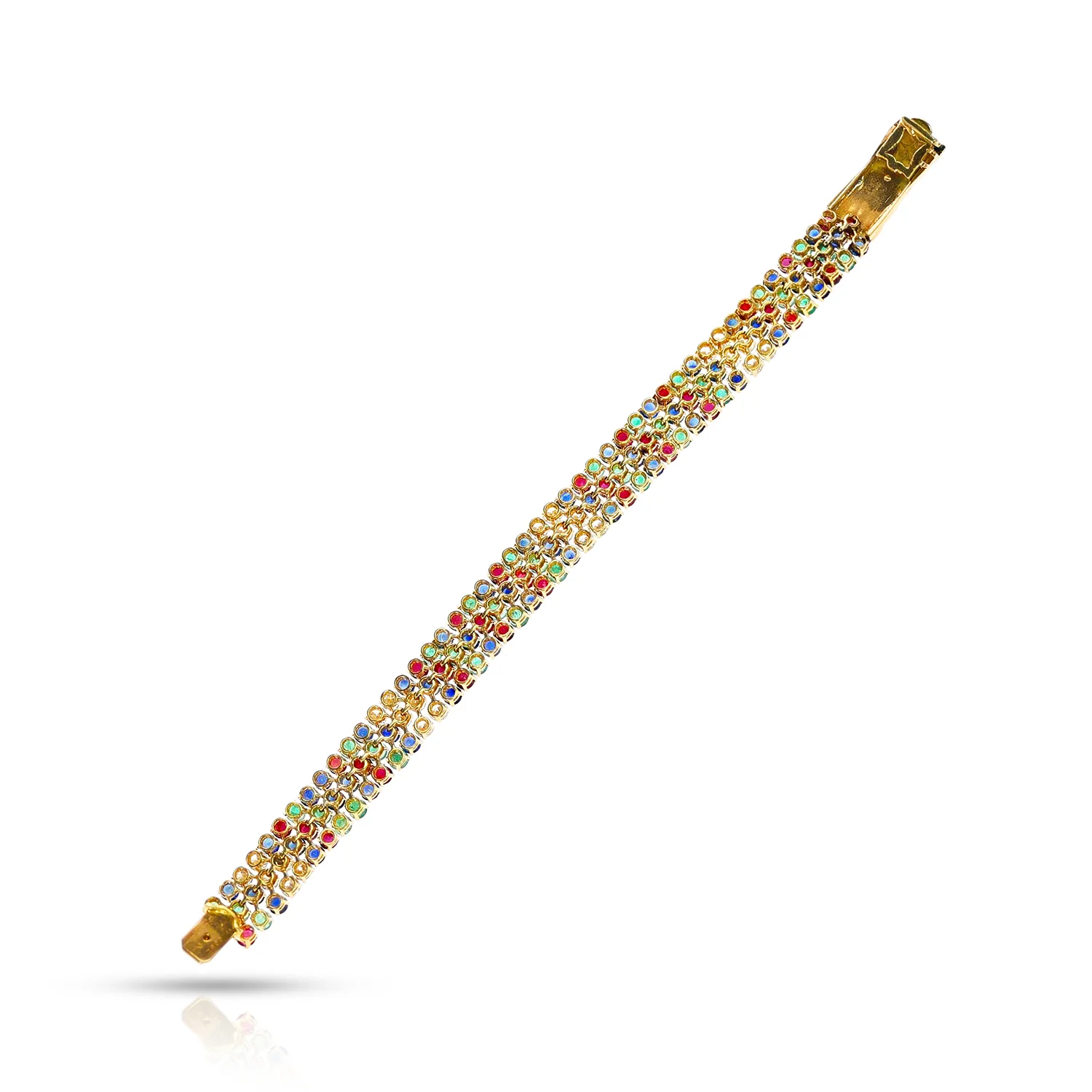 Paris M. G��rard and Andr�� Vassort Diamond, Ruby, Emerald and Sapphire Bracelet