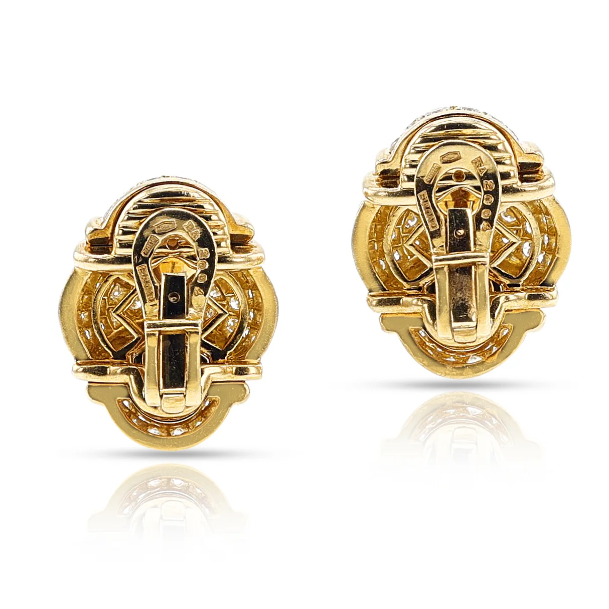 BVLGARI Diamond and 18k Gold Earrings