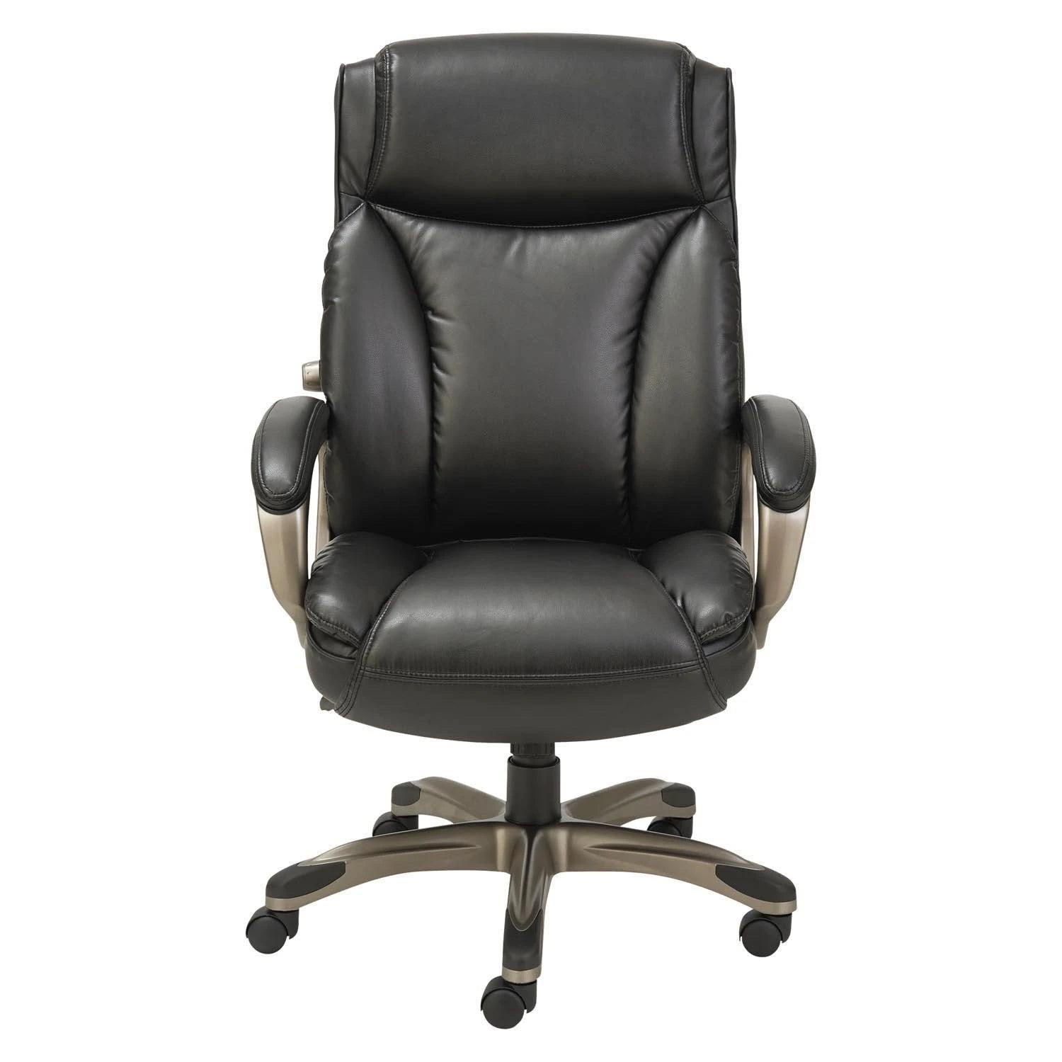 Alera Veon Series Executive High-Back Leather Chair, Select Colors