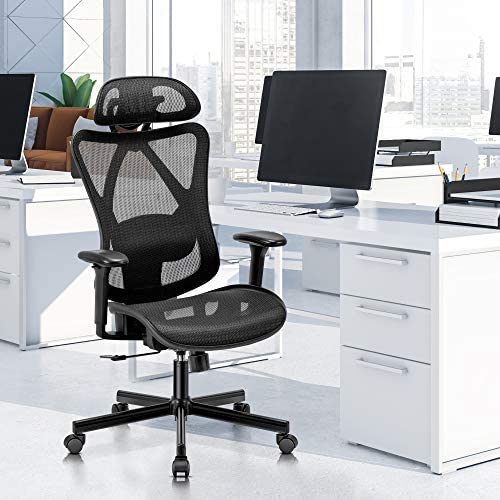 SUNNOW Ergonomic Office Chair, Mesh Computer Desk Chair , High Back Executive Task Chair