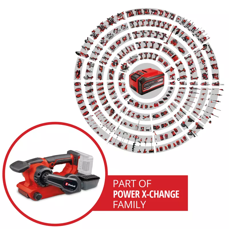Einhell PROFESSIONAL                                             Cordless Belt Sander TP-BS 18/457 Li BL - Solo