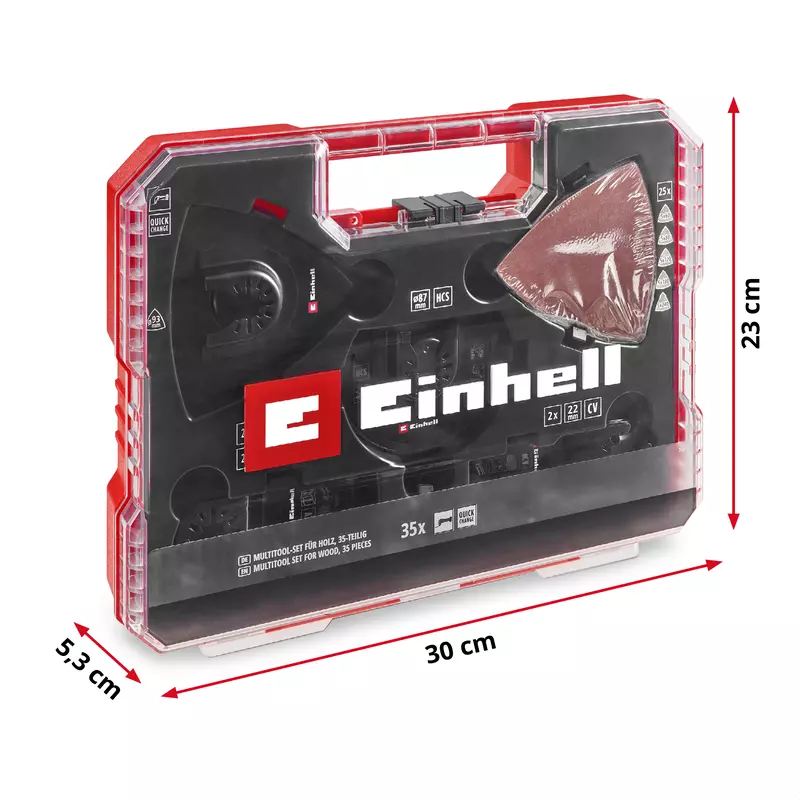 Einhell OMT Accessory sets XLPLUS-CASE OMT 35tlg. Wood