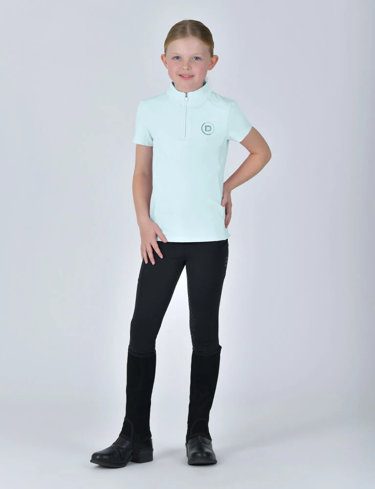 Kids 1\/4 Zip Short Sleeve Top