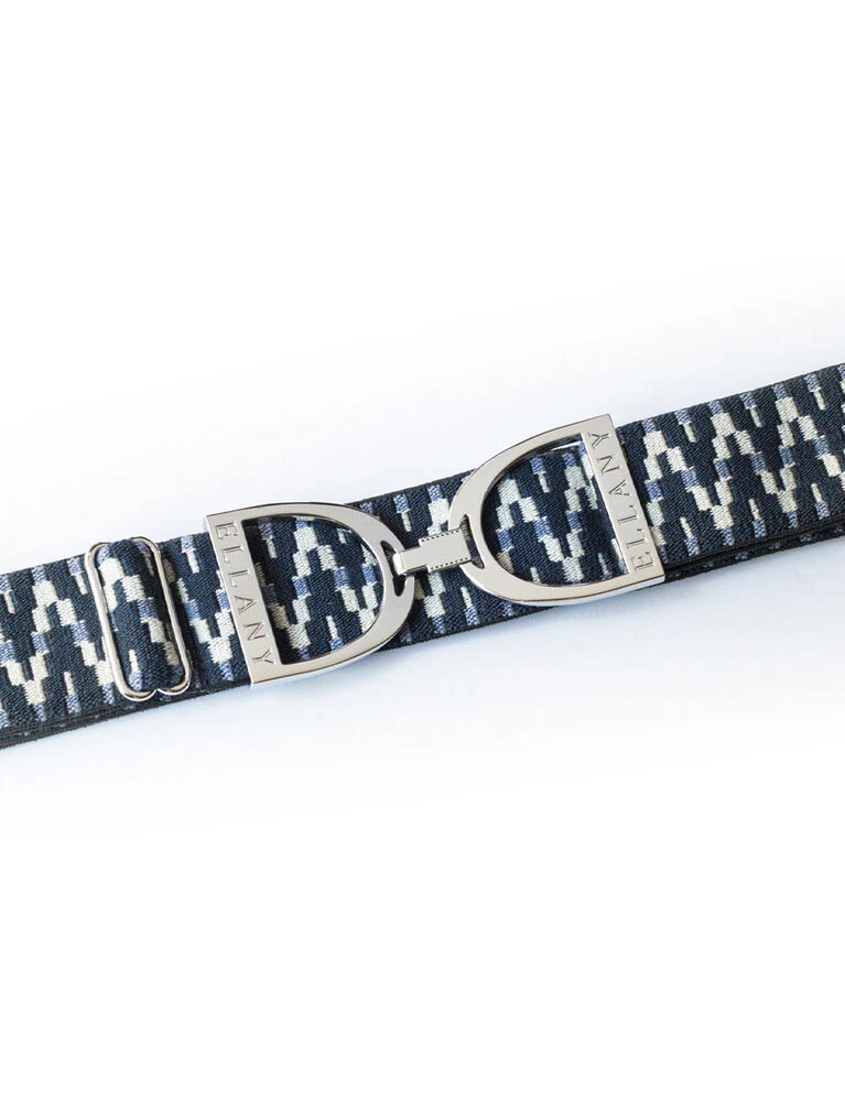 Silver Stirrup Elastic Belt