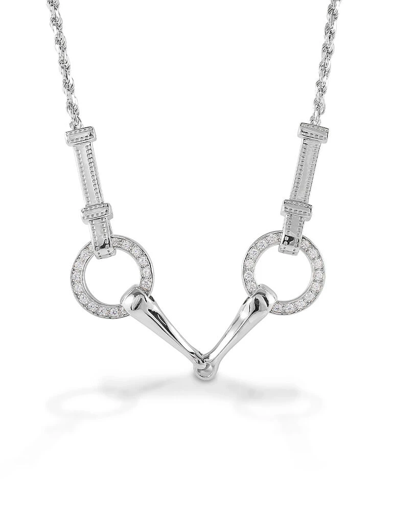 Sterling Silver Snaffle Bit Necklace