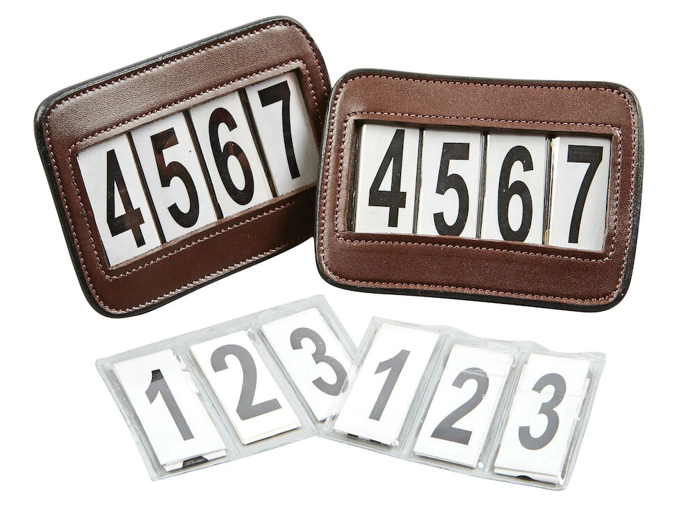 Leather Bridle Number Holders