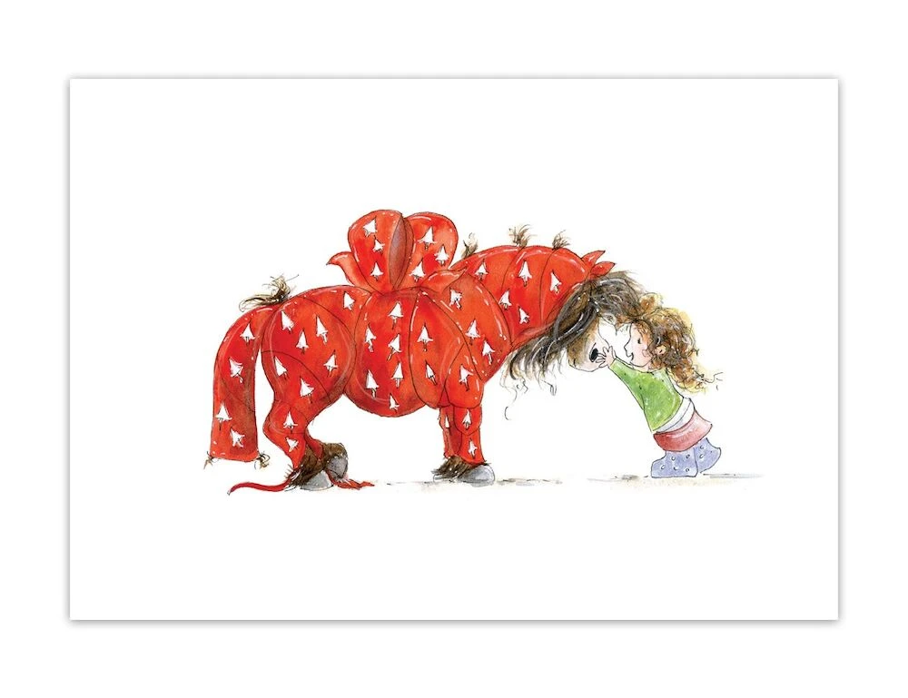 Gift Wrapped Blank Greeting Card