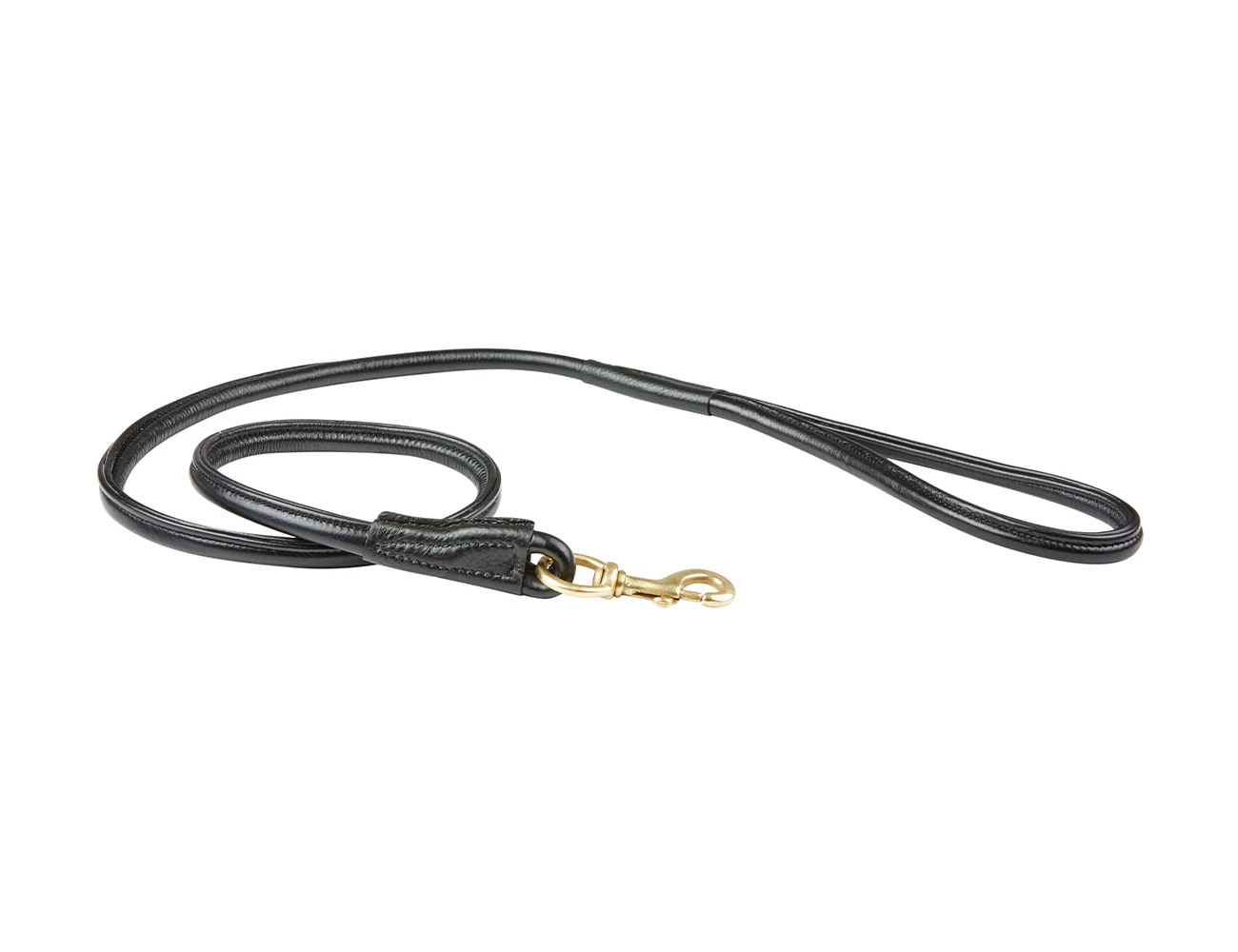 Rolled Leather Dog Lead