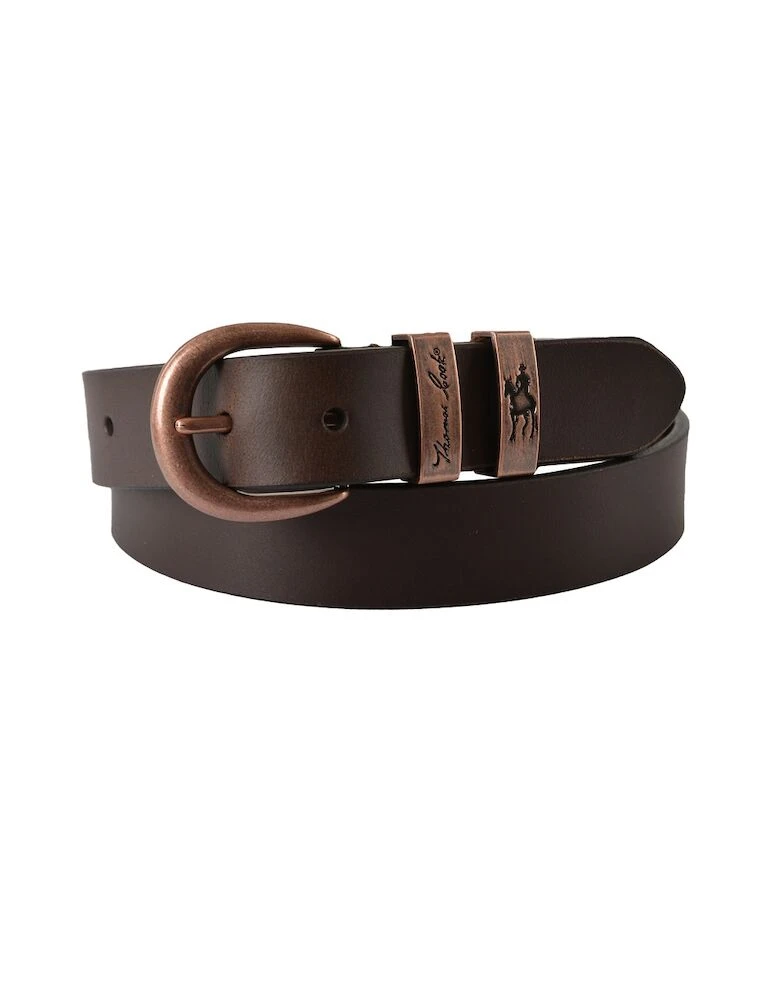 Narrow Copper Twin Keeper Belt