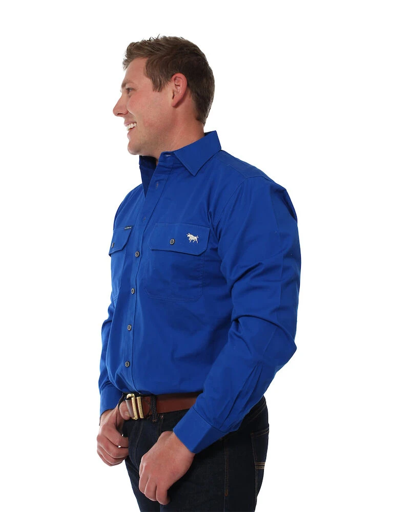 King River Mens Full Button Workshirt