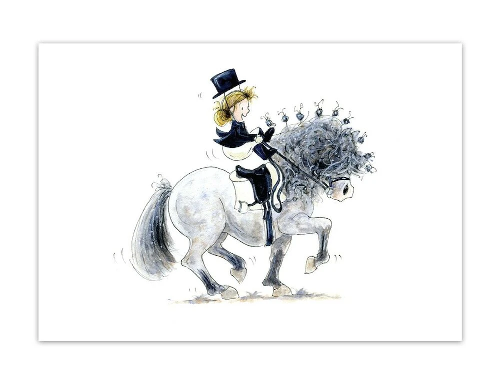 Piaffe Blank Greeting Card