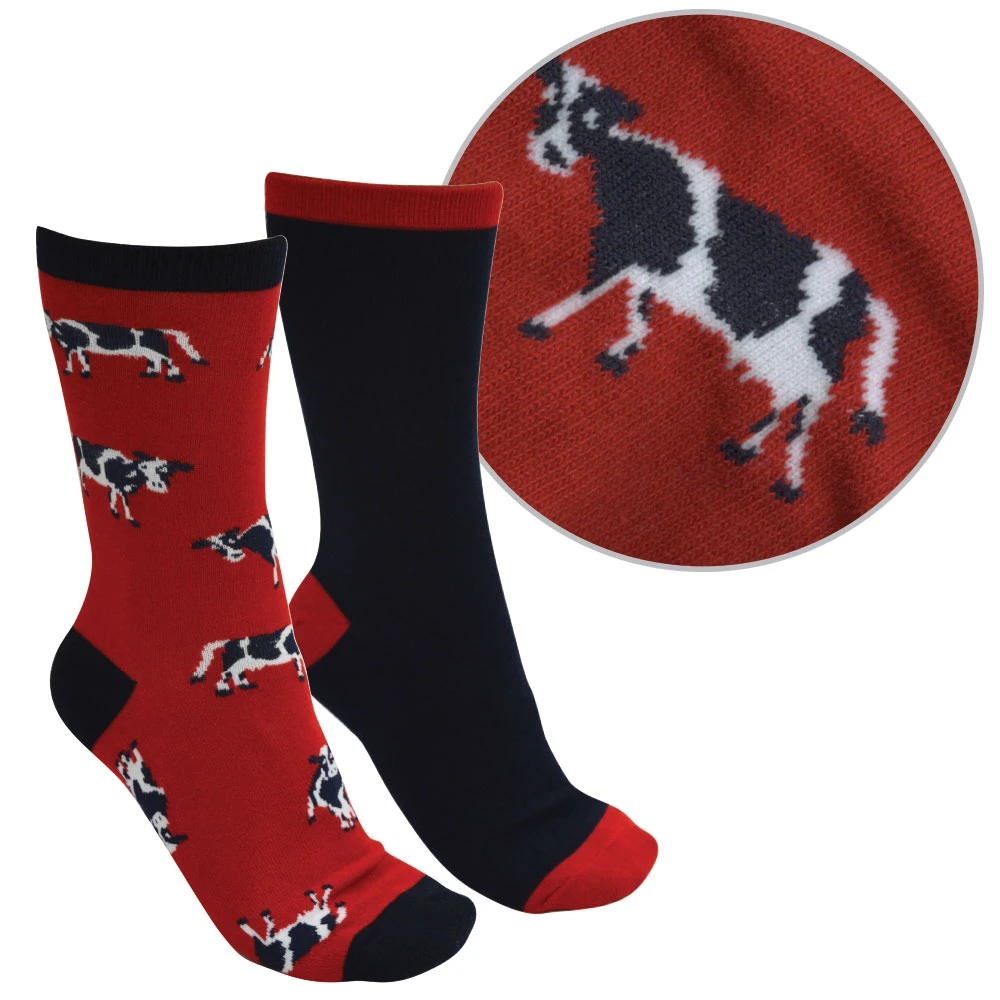 Adults Farmyard Socks Twin Pack